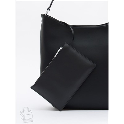 Сумка женская кожаная 1020M black  Polina&Eiterou в Новосибирске