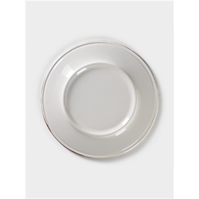 Тарелка Хорекс Punto bianca, d=24 см, фарфор, белая