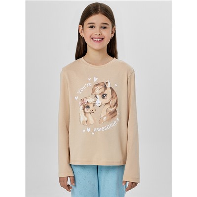 КОМПЛЕКТ ДЛЯ ДЕВОЧЕК (ЛОНГСЛИВ, БРЮКИ) 567756