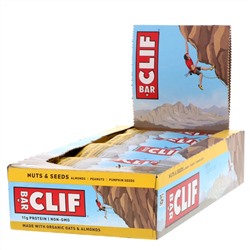 Clif Bar, Energy Bar, Nuts & Seeds, 12 Bars, 2.40 oz (68 g) Each