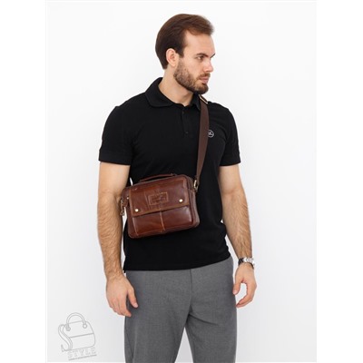 Сумка мужская кожаная 9129TR d.brown Tough Ruder