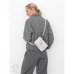 Сумка женская кожаная 0782CH l.gray Polina&Eiterou  в Новосибирске