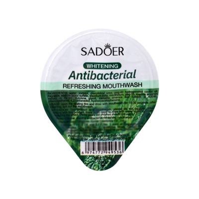 Ополаскиватель для полости рта антибактериальный SADOER, мята, 10 шт. по 13 мл
