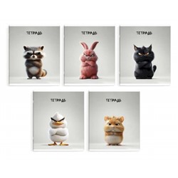 Тетрадь  48л клетка "СЕРДИТЫЕ ЗВЕРИ" 68552 Феникс