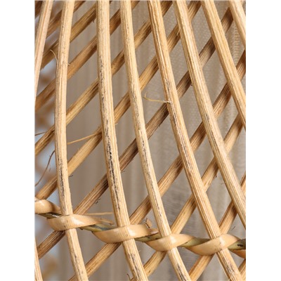 УЦЕНКА Светильник потолочный из ротанга «Объём» 1×120 Вт, Е27, 30×30×40 см