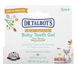 Dr. Talbot's, Baby Tooth Gel, Clove + Chamomile, 3 m+, 0.53 oz (15 g)