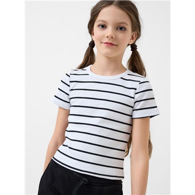 Фуфайка трикотажная для девочек (футболка)