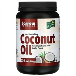 Jarrow Formulas, органическое кокосовое масло, экспеллерное прессование, 946 г (32 жидк. унции)