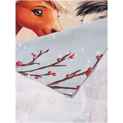 Набор кухонных полотенец «Этель. Лошадки», новогодний, 4 шт., 34×60 см