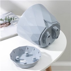 Горшок для цветов с поддоном Laurel, 2.3 л, d=17.5 см, h=15 см, пластиковый, серый