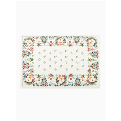 УЦЕНКА Скатерть Этель "Сhristmas bells" скатерть 150х220 +/-3см с ГМВО, 100%хл, саржа 190гр/м2 73190