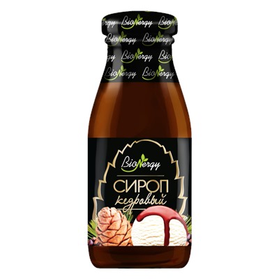Сироп Кедровый / 200 мл / Стеклобутылка / BioNergy