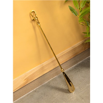 Ложка для обуви «Морская», 51 см, латунь