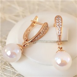 Серьги позолота H01-1808