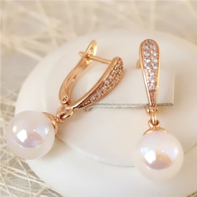 Серьги позолота H01-1808