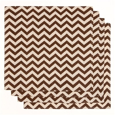 Набор кухонный «Доляна»: скатерть 145×200 см, салфетки 40×40 см-4 шт., коричневый, 100% п/э, рогожка 200 г/м²