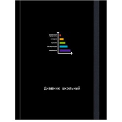 Дневник 1-11 класс (твердая обложка) "ЗАБАВНЫЙ ДИЗАЙН НА ЧЁРНОМ - 6" с резинкой Д48-9542 Проф-Пресс