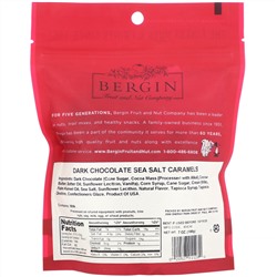 Bergin Fruit and Nut Company, Черный шоколад и карамель с морской солью, 198 г (7 унций)