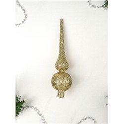 Верхушка на елку Пика 19 см золотая / ZAF210155 /уп 200/600/