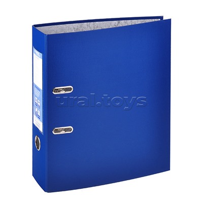 Регистратор PVC 80 мм. Classic А4 несъемный арочный механизм, синий