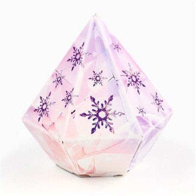 Конфеты шоколадные «Волшебного нового года» в коробке бриллианте с предсказанием, 150 г