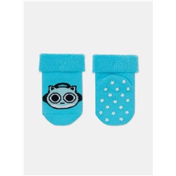 Теплые CONTE-KIDS SOF-TIKI Махровые носки с отворотом и антискользящей стопой