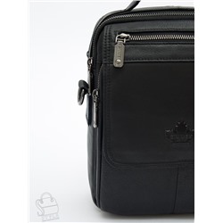 Сумка мужская кожаная 99888Z black Zinimsk в Новосибирске