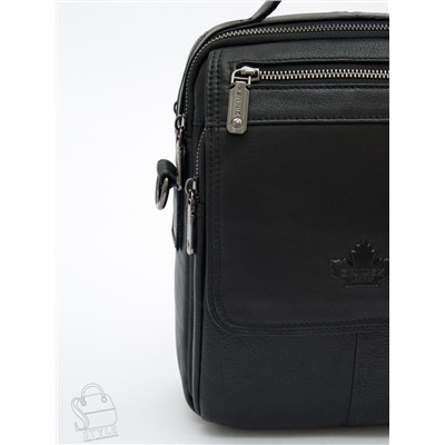 Сумка мужская кожаная 99888Z black Zinimsk в Новосибирске