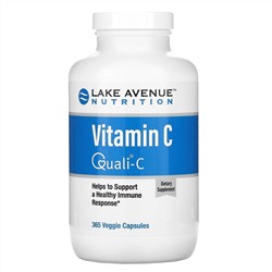 Lake Avenue Nutrition, Витамин C, с Quali-C, 1000 мг, 365 вегетарианских капсул