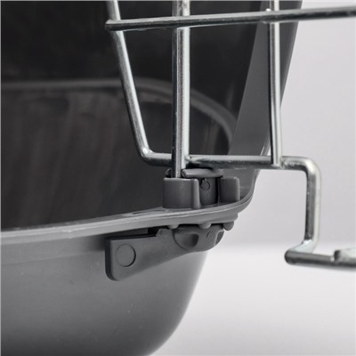 Переноска для животных до 9 кг «Пижон», 43×29×27.5 см, металлическая дверь, пластик, белая, серая