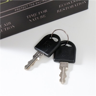 Шкатулка книга - сейф «Зелёная земля», дерево, искусственная кожа, 21×13×5 см