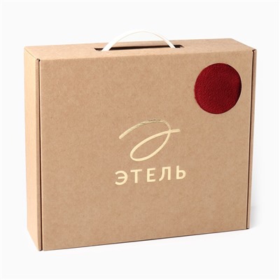 Плед с рукавами «Этель» 150×200 см, корал-флис, 220 г/м², бордовый