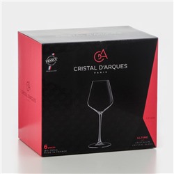 Набор бокалов для вина Cristal d'Arques ULTIME, 280 мл, хрустальное стекло, 6 шт.