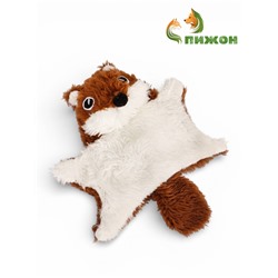 Игрушка текстильная «Белка летяга», 15×11 с, с пищалкой, шуршащая, коричневая