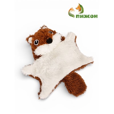 Игрушка текстильная «Белка летяга», 15×11 с, с пищалкой, шуршащая, коричневая