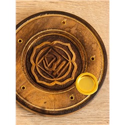 Подставка под благовония «Чакра», 10 см, дерево