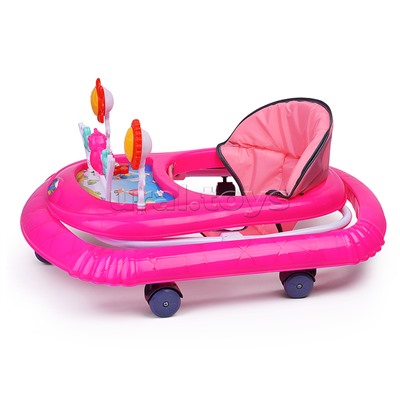 Ходунки "Веселые игрушки" (цвет розовый)