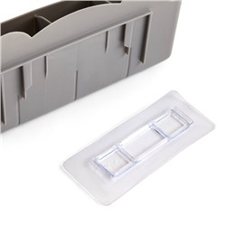 Подставка для зонтов, пластик, 23.5×7.5×11 см, 6.5×23.5×4 см, серая