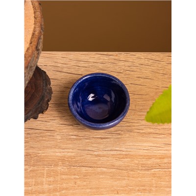 Соусник, 3.5×3.5×1.5 см, керамика, тёмно-синий