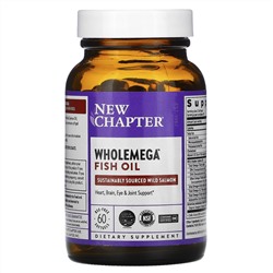 New Chapter, Wholemega Fish Oil, 60 Softgels