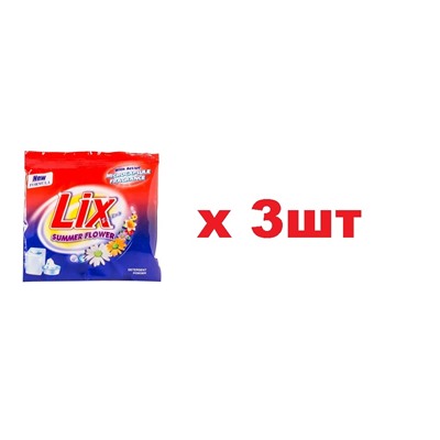 Lix Стиральный порошок Summer 65гр 3шт