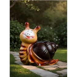 Садовая фигура из гипса «Улитка Улыбка», 17×8×16 см