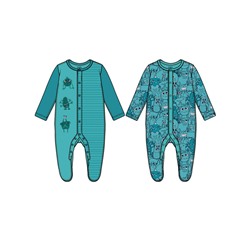 Комбинезон детский трикотажный для мальчиков, 2 шт в комплекте