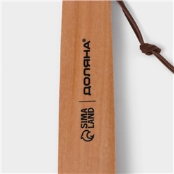 Ложка для обуви Доляна, с петелькой, 38×3.5 см, дерево