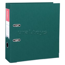 Папка с арочным механизмом A4 75 мм PP двусторонний разобранная, металлическая окантовка, запечатка форзаца, наварной карман с этикеткой, зеленая