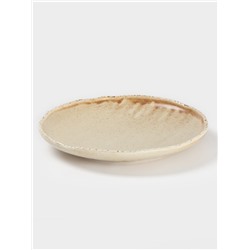 Тарелка Magistro Organic brown, d=16 см, фарфор бежевая