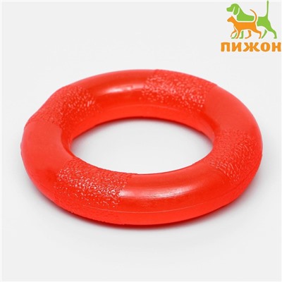 Игрушка «Кольцо» малое, 9 см, каучук, красная