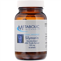Metabolic Maintenance, Силимарин, стандартизированный экстракт расторопши, 300 мг, 60 капсул