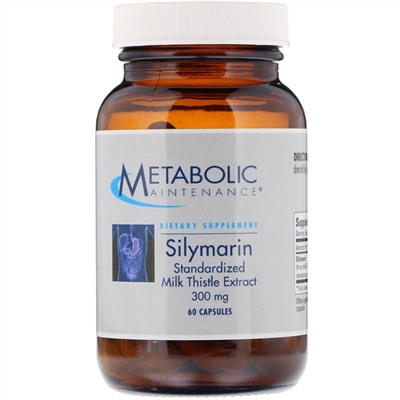 Metabolic Maintenance, Силимарин, стандартизированный экстракт расторопши, 300 мг, 60 капсул