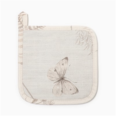 Прихватка «Этель» Flower herbarium, 19×19 см, 100% хлопок, репс 210 г/м²